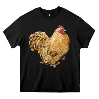 Black cochin rooster Heavy Core Tee - LillyAllenDesigns