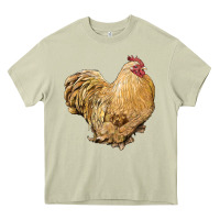 Mossy cochin rooster Heavy Core Tee - LillyAllenDesigns