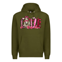 Army Green valentines day love horse Premium Hoodie - OliviaCreatesArt