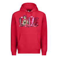 Cardinal valentines day love horse Premium Hoodie - OliviaCreatesArt