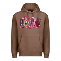Chestnut valentines day love horse Premium Hoodie - OliviaCreatesArt