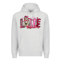 Dove Grey valentines day love horse Premium Hoodie - OliviaCreatesArt