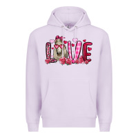 Lilac valentines day love horse Premium Hoodie - OliviaCreatesArt