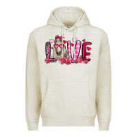 Oatmeal Heather valentines day love horse Premium Hoodie - OliviaCreatesArt