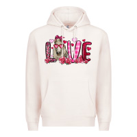 Pale Pink valentines day love horse Premium Hoodie - OliviaCreatesArt