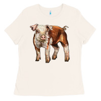 Bone Baby Hereford Pig Ladies Tee - LillyAllenDesigns