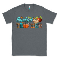 Charcoal Heather thankful teacher Classic Tee - BundleAndBundleShop
