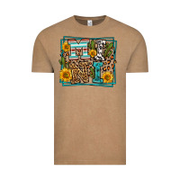 Vintage Coffee western leopard mini Vintage Tee - LillyAllenDesigns