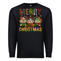 Black merry christmas with cupcake bbs Premium Sweatshirt - BundleAndBundleShop