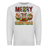 Dove Grey merry christmas with cupcake bbs Premium Sweatshirt - BundleAndBundleShop