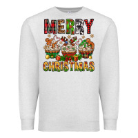 Oatmeal Heather merry christmas with cupcake bbs Premium Sweatshirt - BundleAndBundleShop