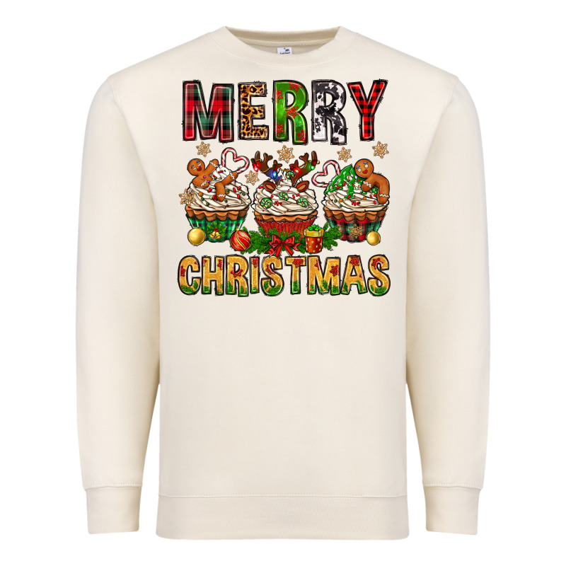 Merry Christmas With Cupcake Bbs Premium Sweatshirt by BundleAndBundleShop | Teevron