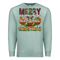 Seafoam merry christmas with cupcake bbs Premium Sweatshirt - BundleAndBundleShop