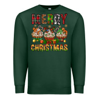Sports Green merry christmas with cupcake bbs Premium Sweatshirt - BundleAndBundleShop
