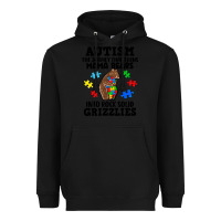 Black Autism grizzlies Heavyweight Hoodie - FaDigitalArtStudio