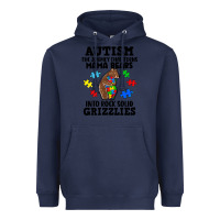 Navy Autism grizzlies Heavyweight Hoodie - FaDigitalArtStudio