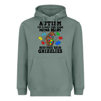 Sage Autism grizzlies Heavyweight Hoodie - FaDigitalArtStudio