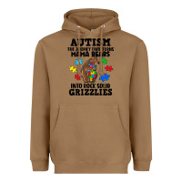 Toasted Coconut Autism grizzlies Heavyweight Hoodie - FaDigitalArtStudio