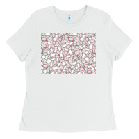White baseball seamless background  (3200x2400px) Ladies Tee - Jasminsmagicworld