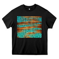 Black turquoise  leather and wooden pattern tumbler Heavy Core Tee - Jasminsmagicworld
