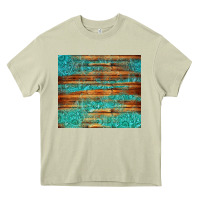 Mossy turquoise  leather and wooden pattern tumbler Heavy Core Tee - Jasminsmagicworld