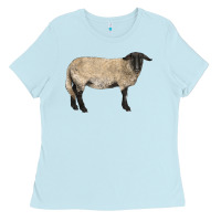 Baby Blue Suffolk Sheep Ladies Tee - LillyAllenDesigns