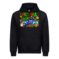 Black christmas truck Urban Hoodie - SublimationCraftShop