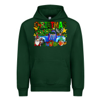 Forest Green christmas truck Urban Hoodie - SublimationCraftShop