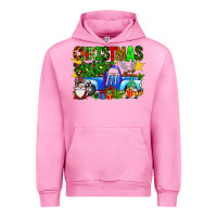 Fuchsia Pink christmas truck Urban Hoodie - SublimationCraftShop