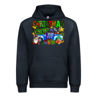 Navy christmas truck Urban Hoodie - SublimationCraftShop