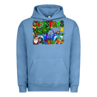 Pigment Pebble Blue christmas truck Urban Hoodie - SublimationCraftShop