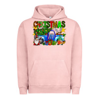 Pigment Salmon christmas truck Urban Hoodie - SublimationCraftShop