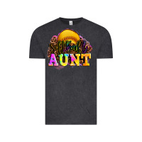 Vintage Black softball aunt Vintage Tee - LillyAllenDesigns