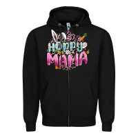 Black One hoppy mama Easter Day Zipper Hoodie - CowGirlArtShop