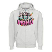 Dove Grey One hoppy mama Easter Day Zipper Hoodie - CowGirlArtShop