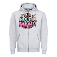 Heather Grey One hoppy mama Easter Day Zipper Hoodie - CowGirlArtShop