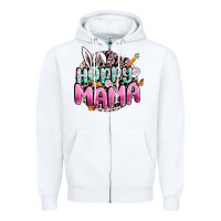 White One hoppy mama Easter Day Zipper Hoodie - CowGirlArtShop