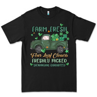 Black farm fresh four leaf clovers Premium Tee - MaliasSmallBusiness