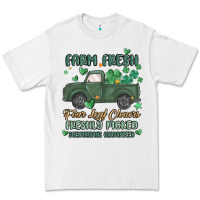White farm fresh four leaf clovers Premium Tee - MaliasSmallBusiness