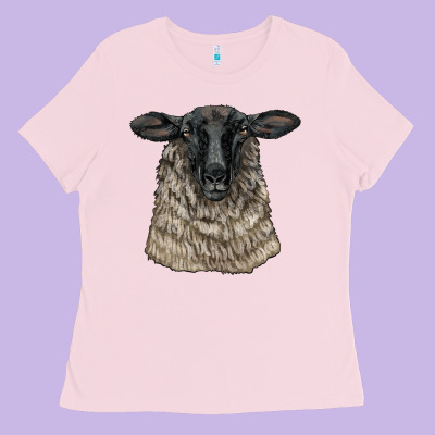 Suffolk Sheep Head Ladies Tee Designed By Lillyallendesigns