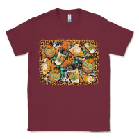 Burgundy autumn distressed background Classic Tee - BundleAndBundleShop