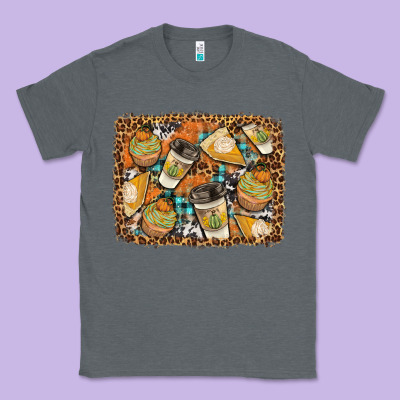 Autumn Distressed Background Classic Tee Designed By Bundleandbundleshop