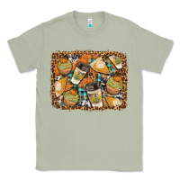 Matcha autumn distressed background Classic Tee - BundleAndBundleShop