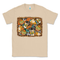 Mushroom autumn distressed background Classic Tee - BundleAndBundleShop