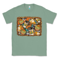 Sage autumn distressed background Classic Tee - BundleAndBundleShop