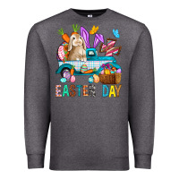 Charcoal Heather Easter Day With Truck Premium Sweatshirt - BundleAndBundleShop