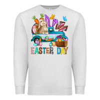 Oatmeal Heather Easter Day With Truck Premium Sweatshirt - BundleAndBundleShop