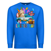 True Royal Easter Day With Truck Premium Sweatshirt - BundleAndBundleShop