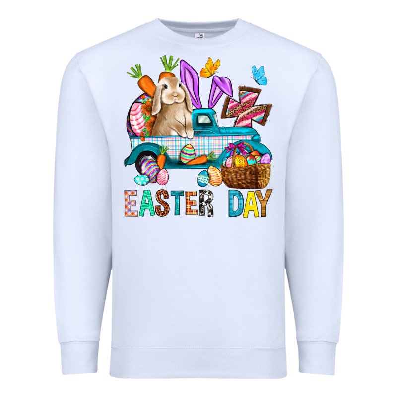 Easter Day With Truck Premium Sweatshirt by BundleAndBundleShop | Teevron