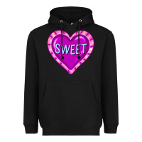 Black valentine's day hearts Heavyweight Hoodie - FaDigitalArtStudio